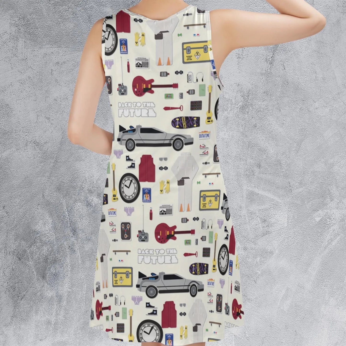 Casual Sleeveless Dress - AJ4CR3ZT