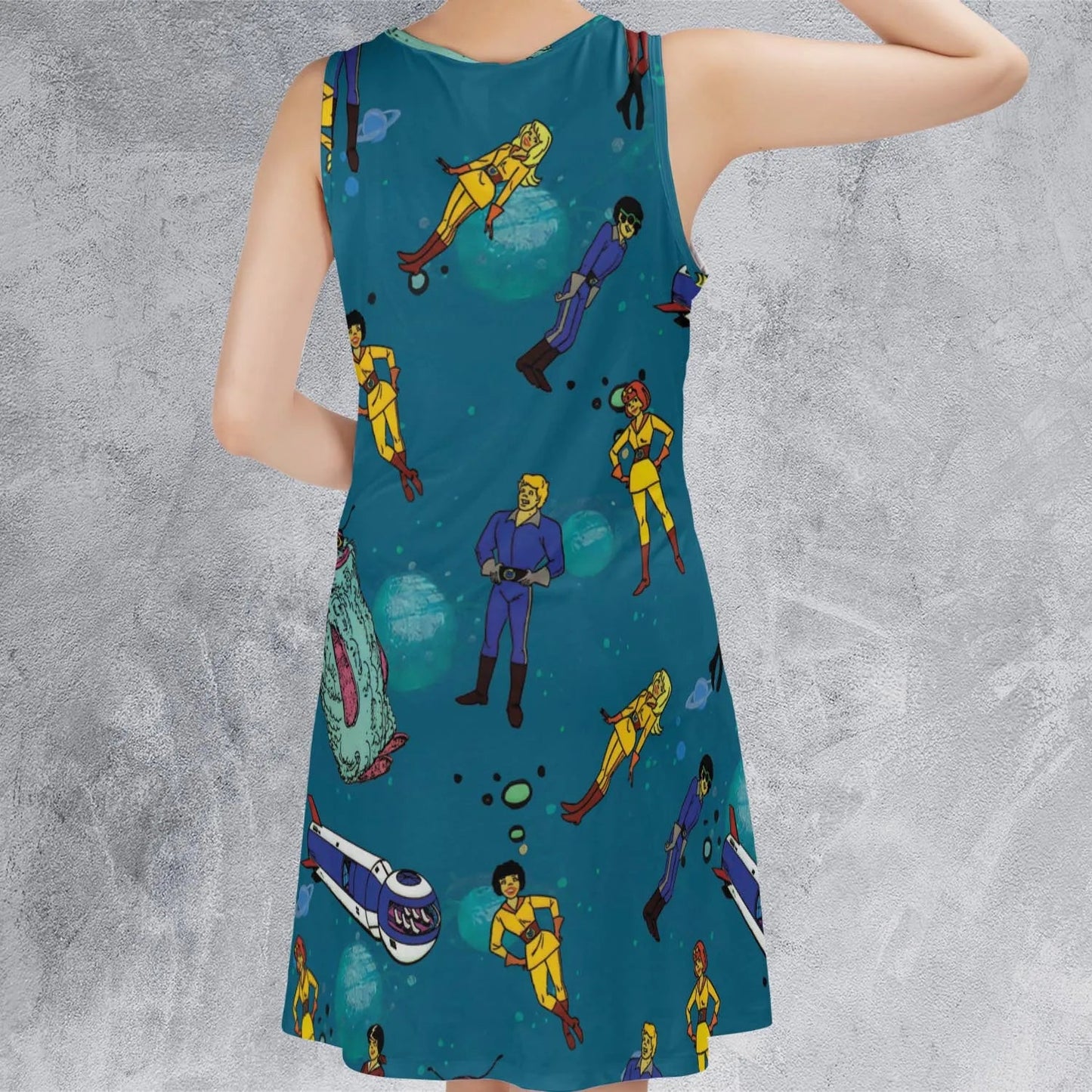 Casual Sleeveless Dress - RD78DHSH