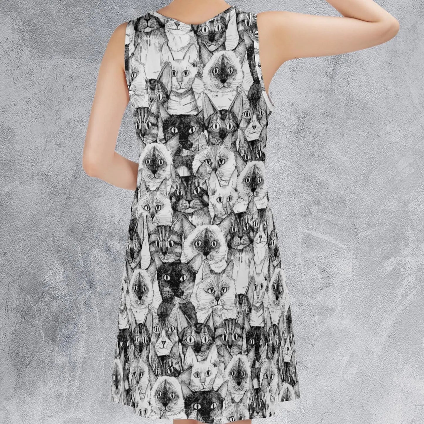 Casual Sleeveless Dress - 1X5HSF9P