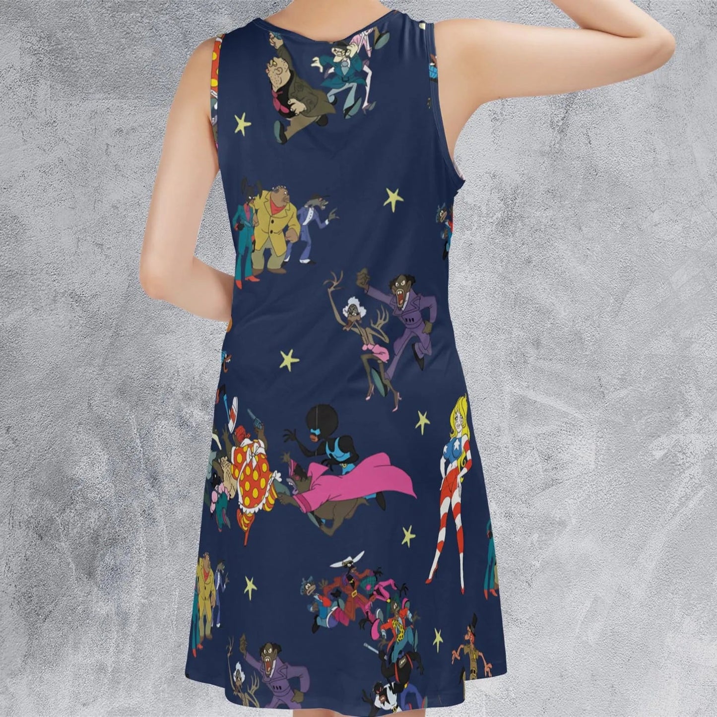 Casual Sleeveless Dress - EAS2ZYAB