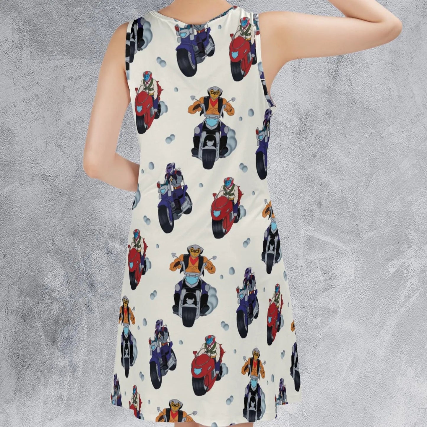 Casual Sleeveless Dress - A8P3Q3ET