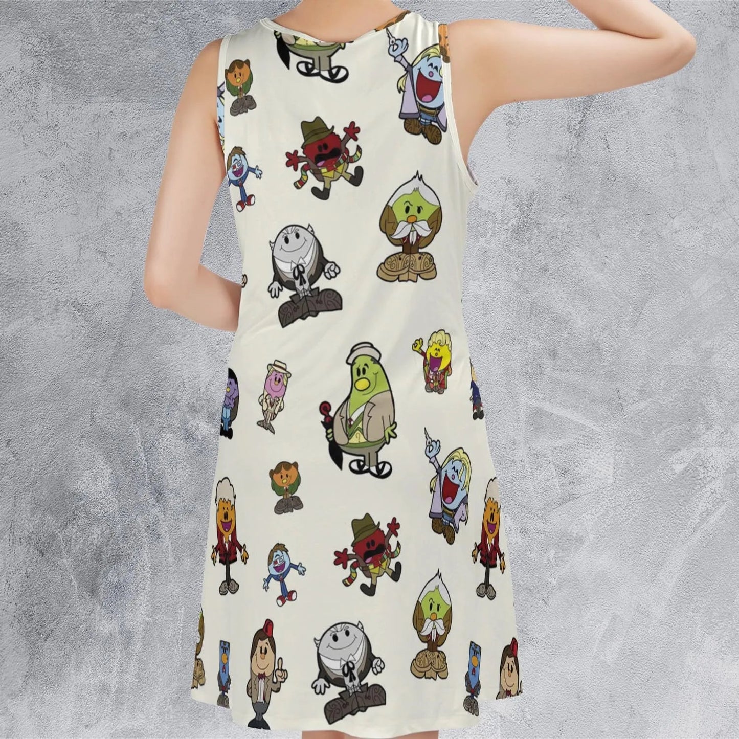 Casual Sleeveless Dress - J4NDEWHM