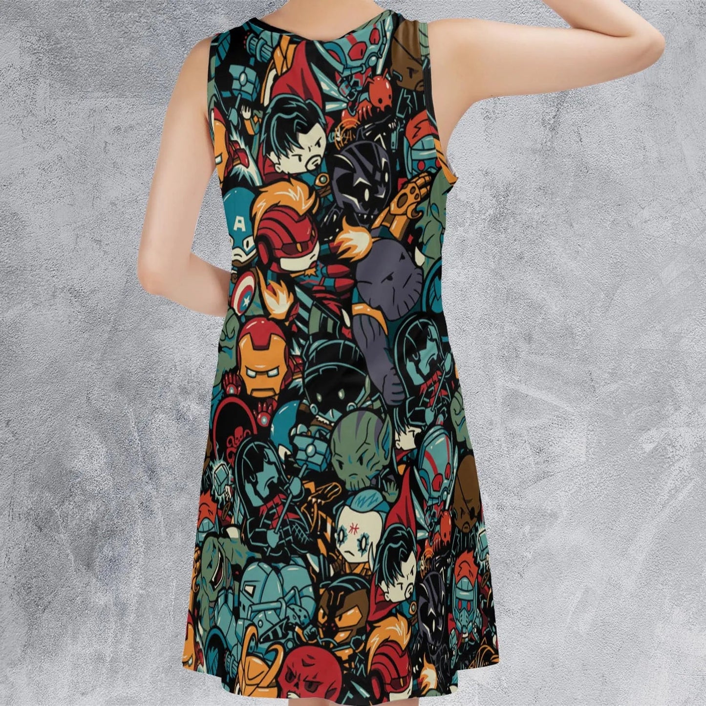 Casual Sleeveless Dress - QQTCZ57B