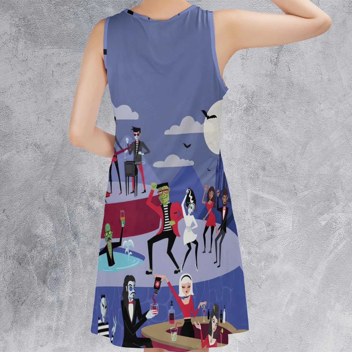 Casual Sleeveless Dress - UVCCDE5F