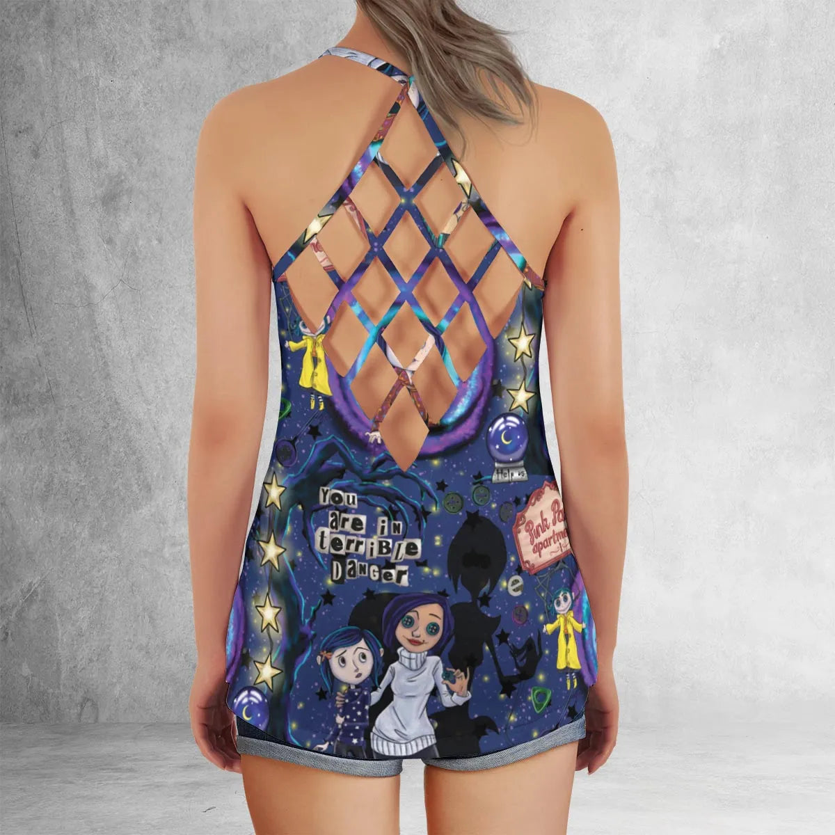Lattice Back Tank Top - KB2Q6FL9