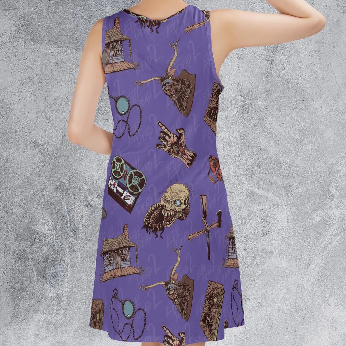 Casual Sleeveless Dress - TH1GAJNF