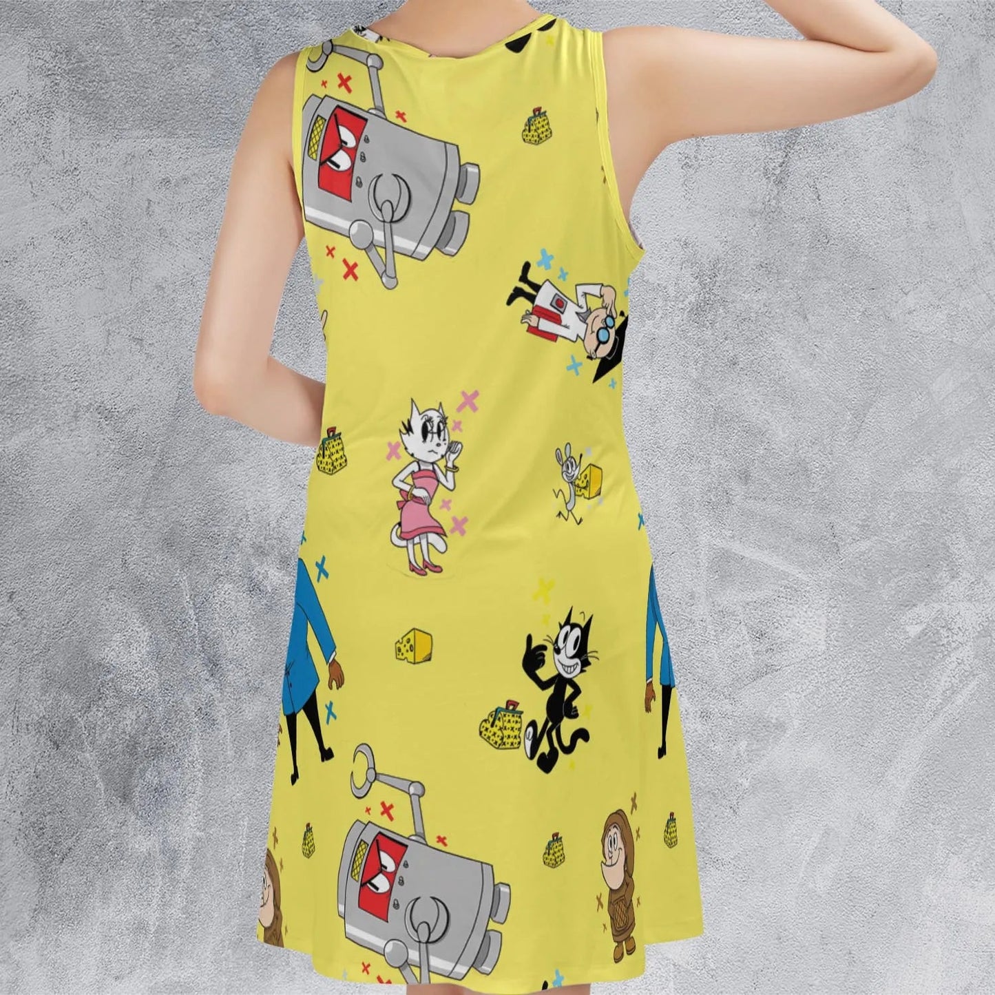 Casual Sleeveless Dress - CBFW3XUY