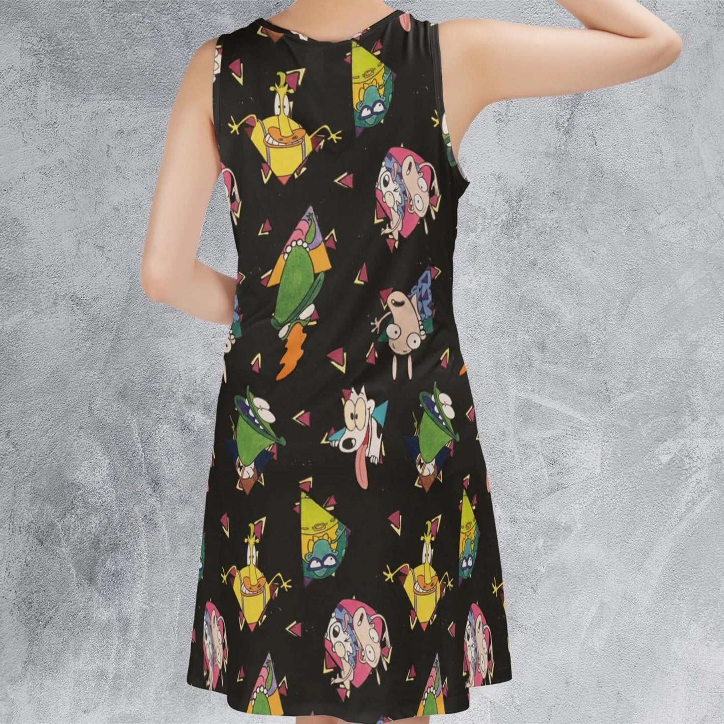 Casual Sleeveless Dress - 6BUCT2HR