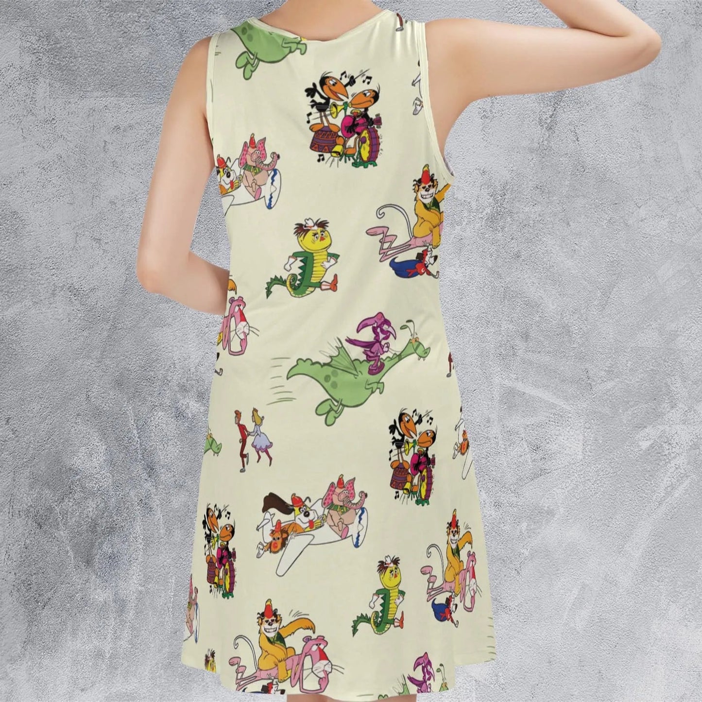 Casual Sleeveless Dress - P2UJFX8K