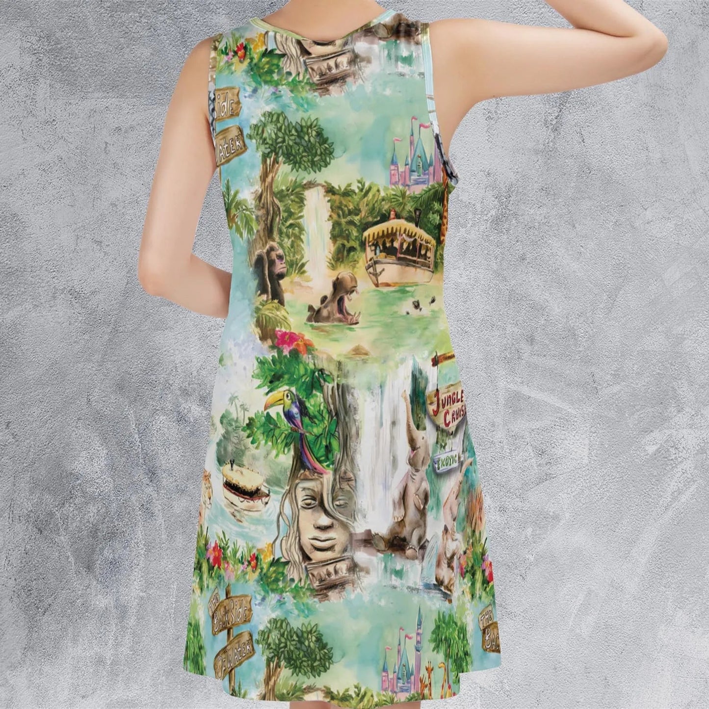 Casual Sleeveless Dress - ZEG8CLAS