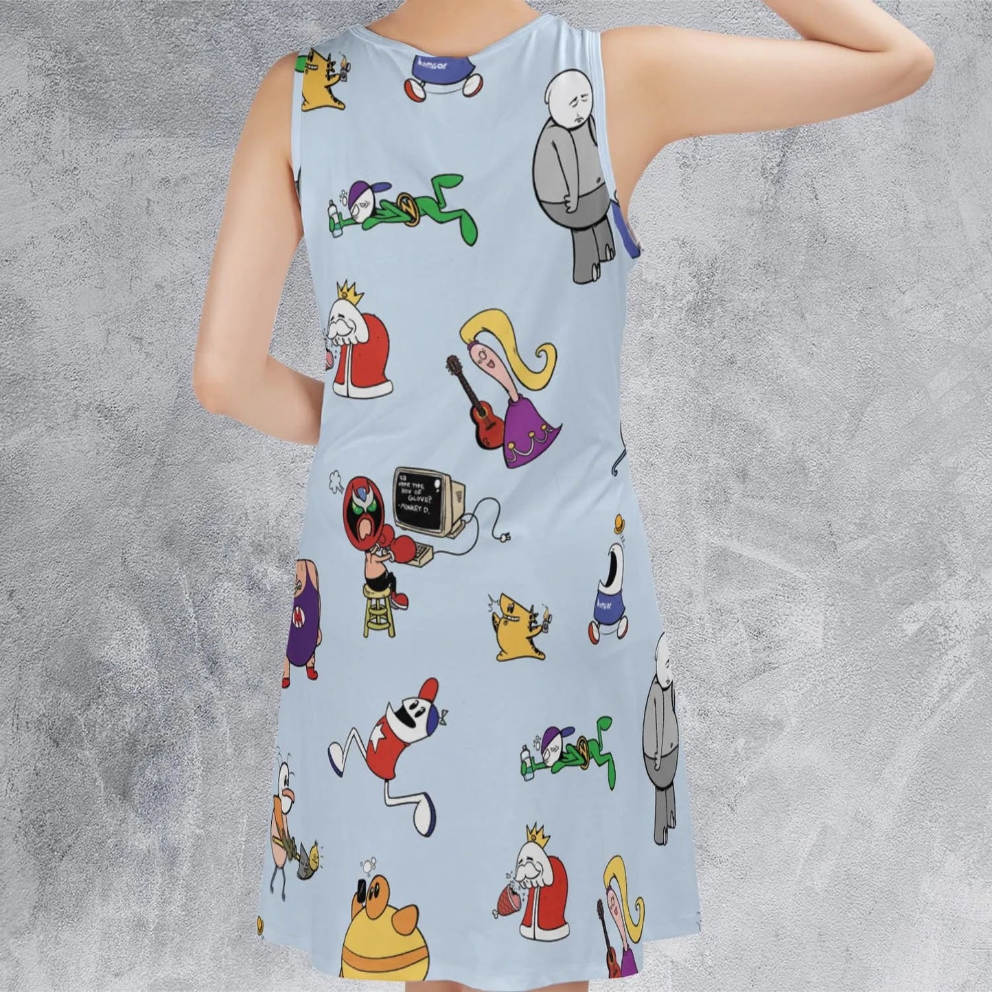 Casual Sleeveless Dress - AUE7W2TJ