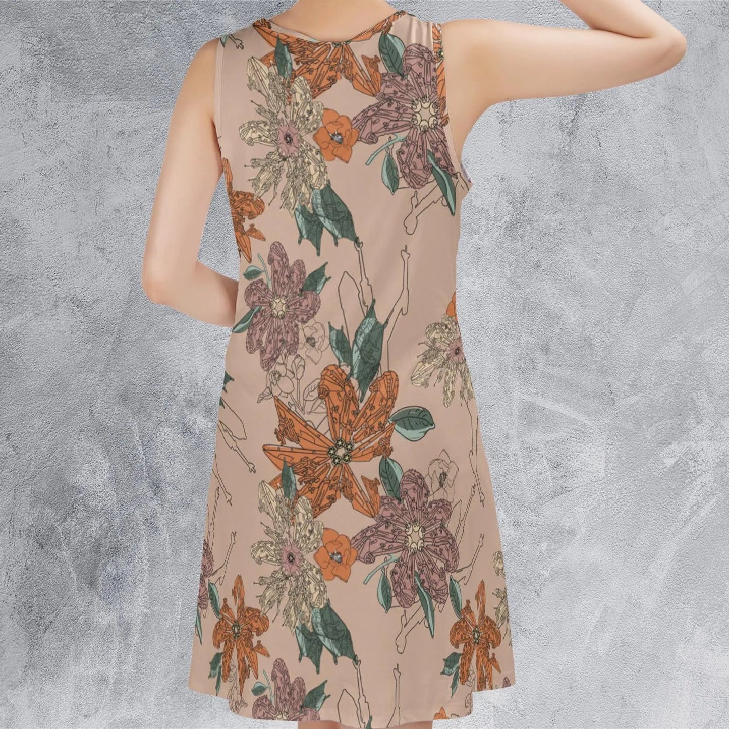 Casual Sleeveless Dress - 2UVKH5YN