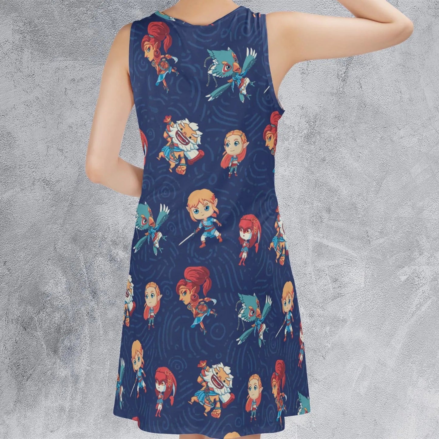 Casual Sleeveless Dress - T3C8BE4G