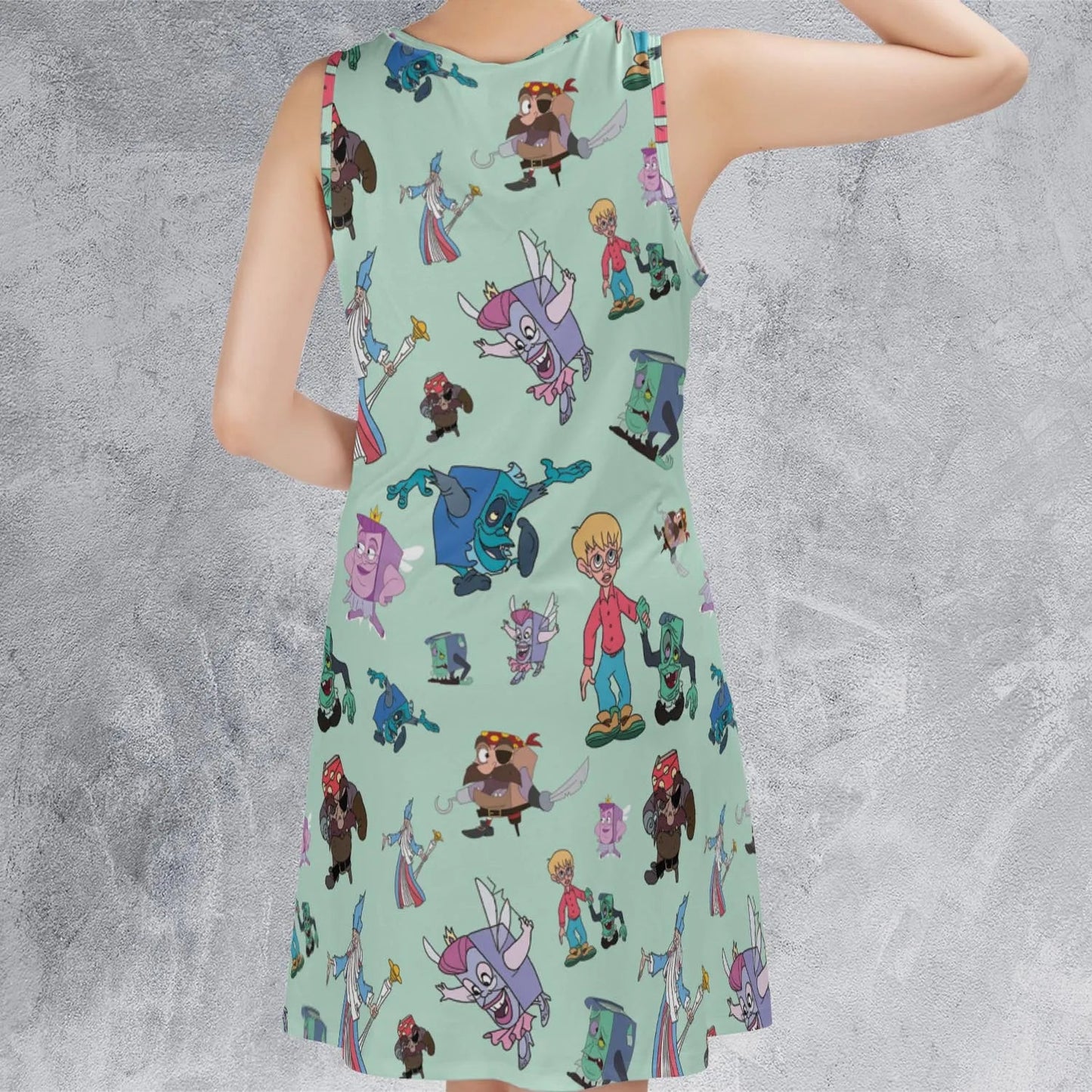 Casual Sleeveless Dress - SRJ72XGW