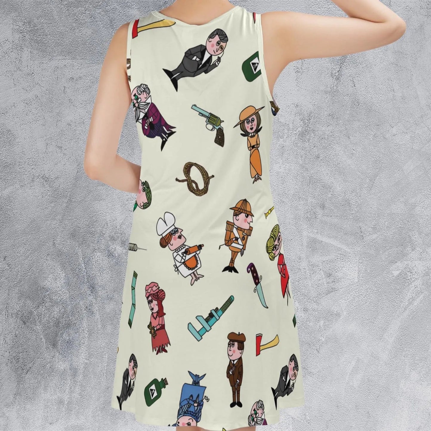 Casual Sleeveless Dress - 5165WFXL