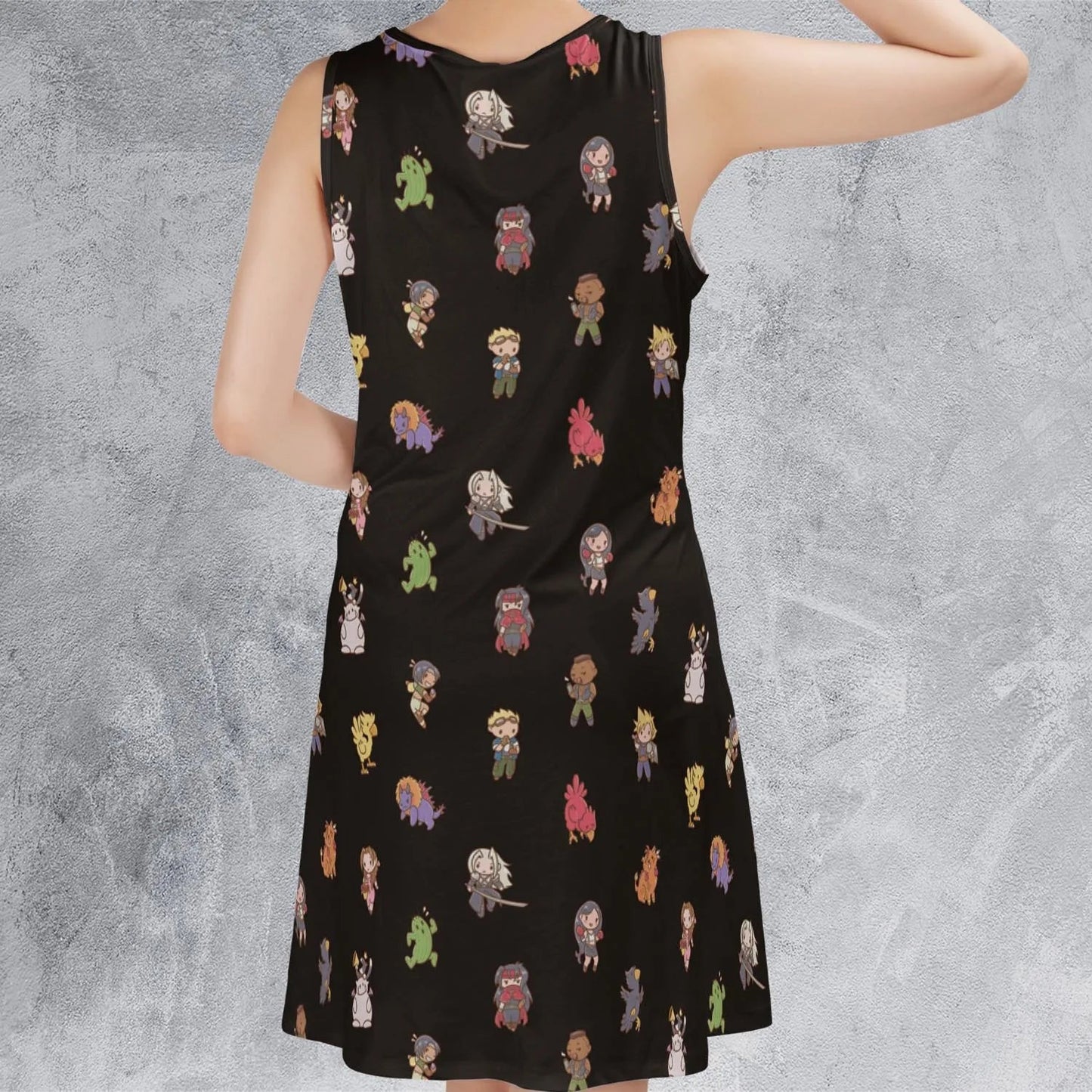 Casual Sleeveless Dress - XB8QJD2E
