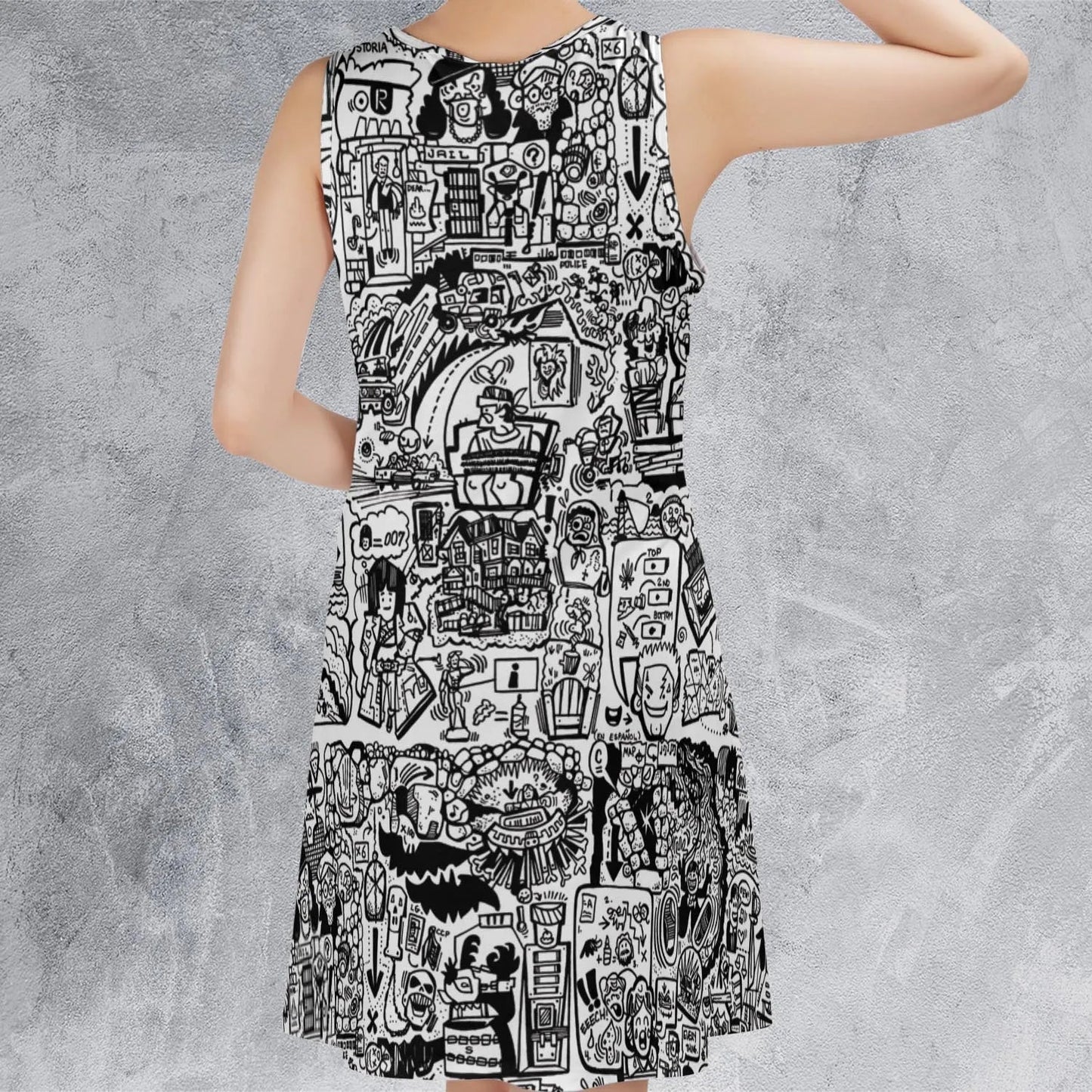 Casual Sleeveless Dress - 8K22ETPM