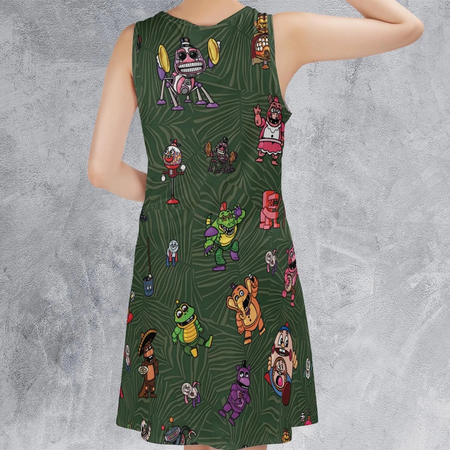 Casual Sleeveless Dress - THCFFW9K