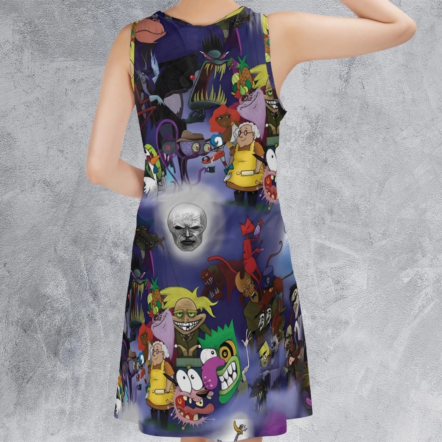 Casual Sleeveless Dress - ZVXKXG32