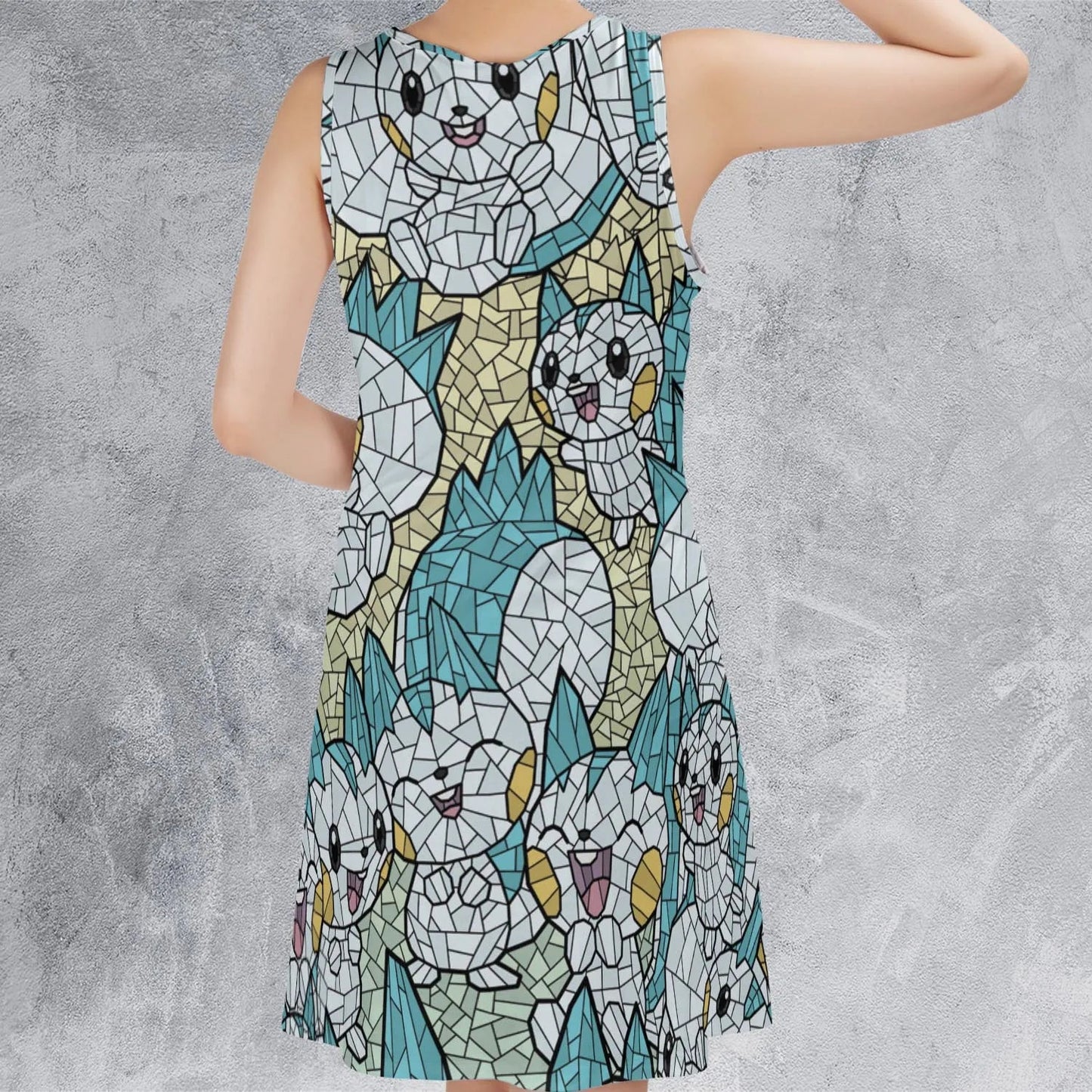 Casual Sleeveless Dress - AQNFM8MC