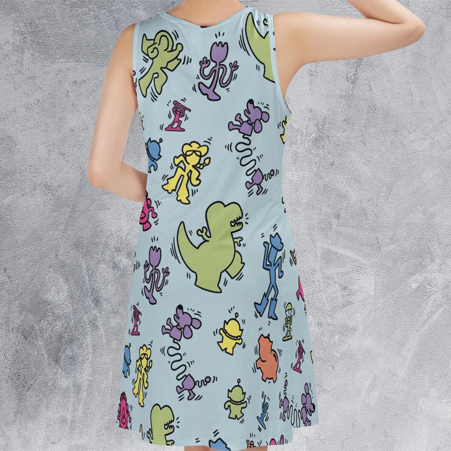 Casual Sleeveless Dress - 7874T5LP