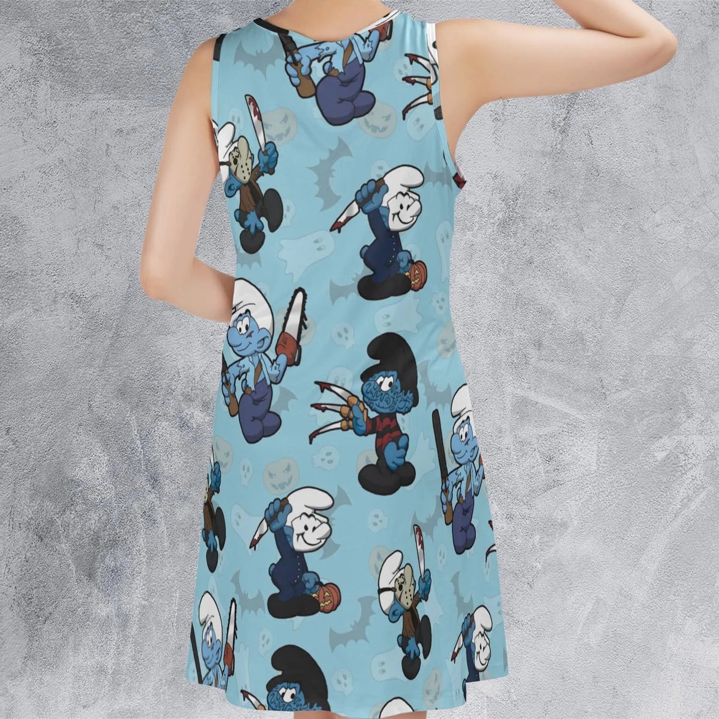Casual Sleeveless Dress - 598Z46WS