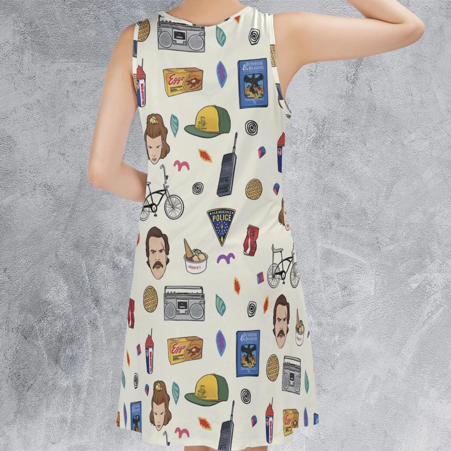 Casual Sleeveless Dress - 8QS7ZN31