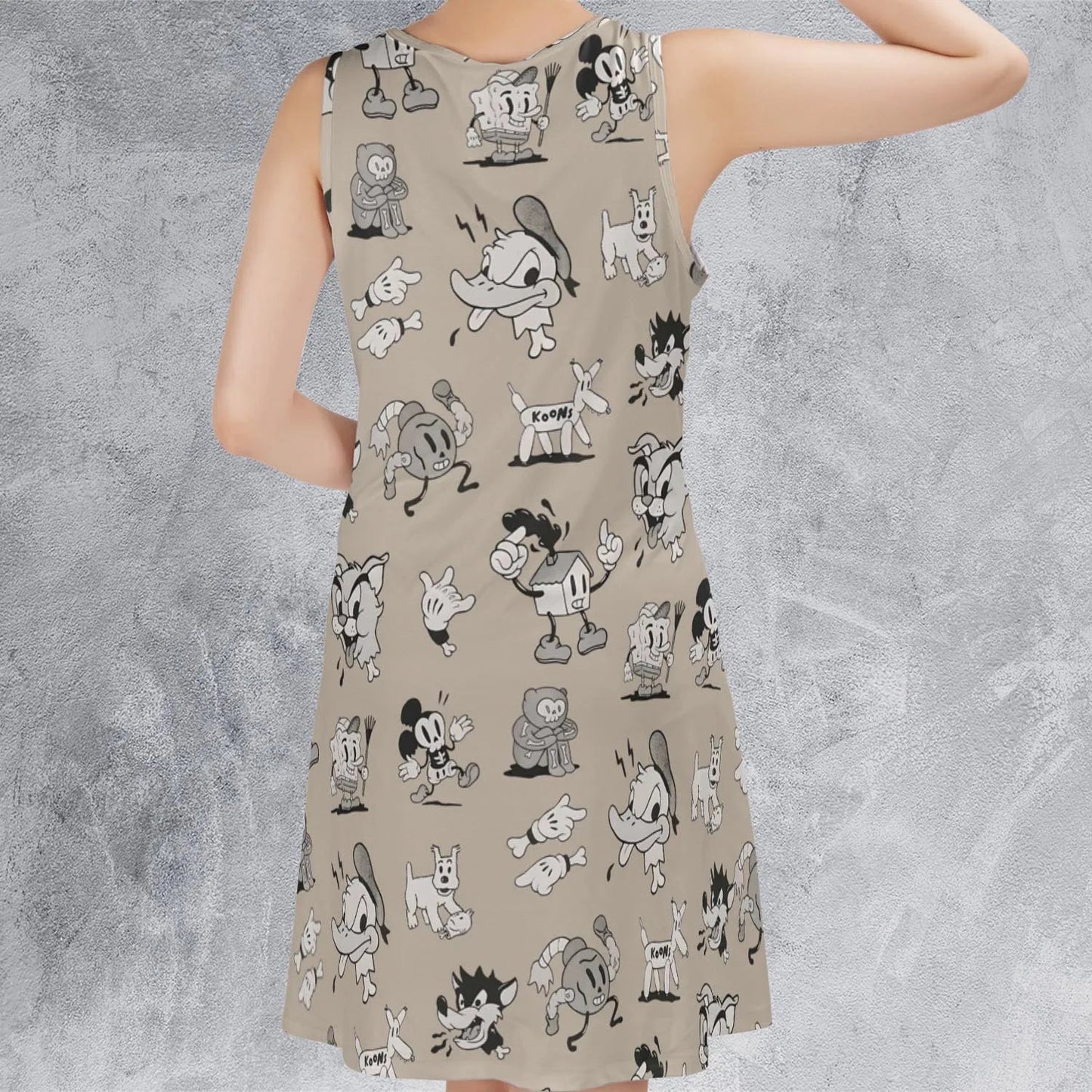 Casual Sleeveless Dress - 1GG5XZCK