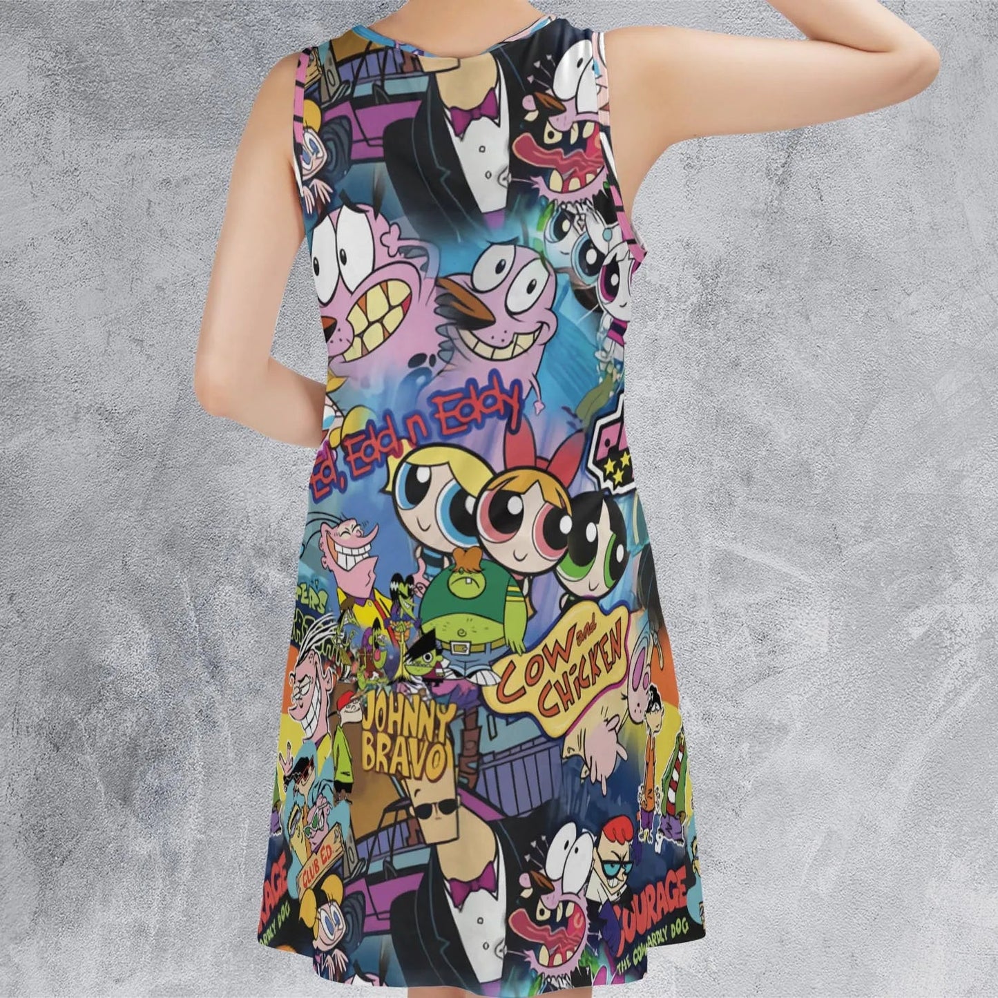 Casual Sleeveless Dress - TXJKTAAU