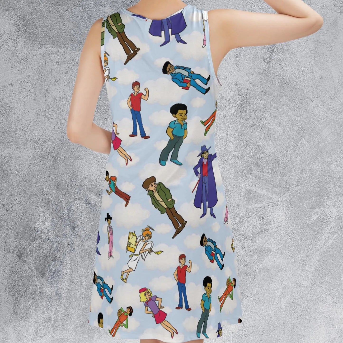 Casual Sleeveless Dress - 4AAQTCJN