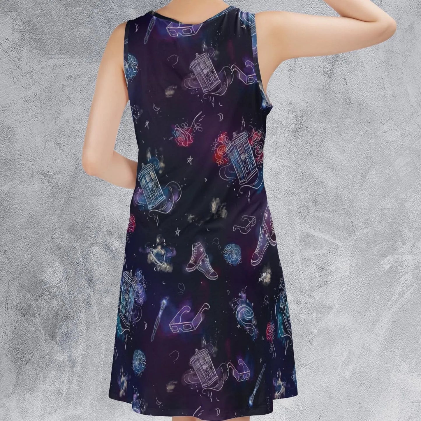 Casual Sleeveless Dress - 7QMFN64X