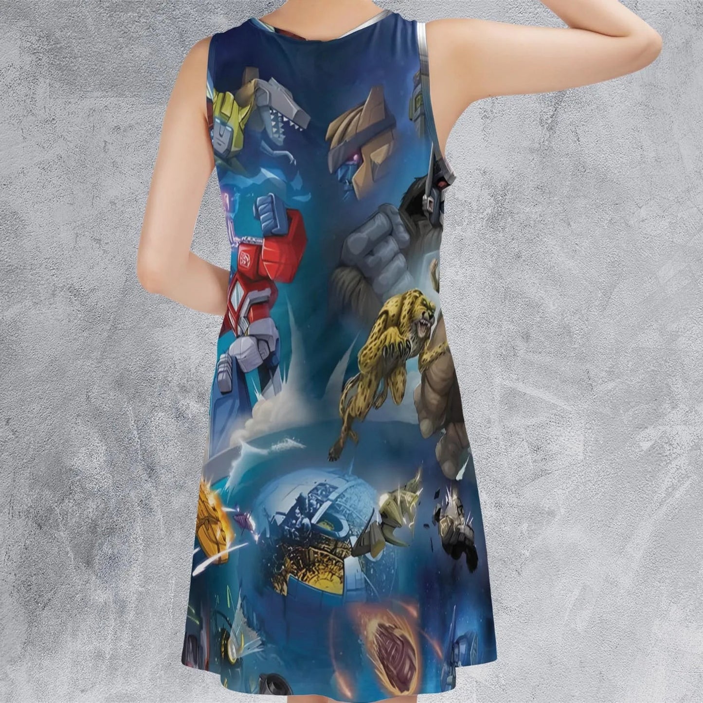 Casual Sleeveless Dress - 6K71BZ2J