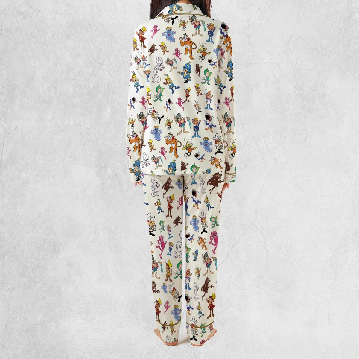 Stretch Long-Sleeve Pajamas Set - 8SXL2HQS
