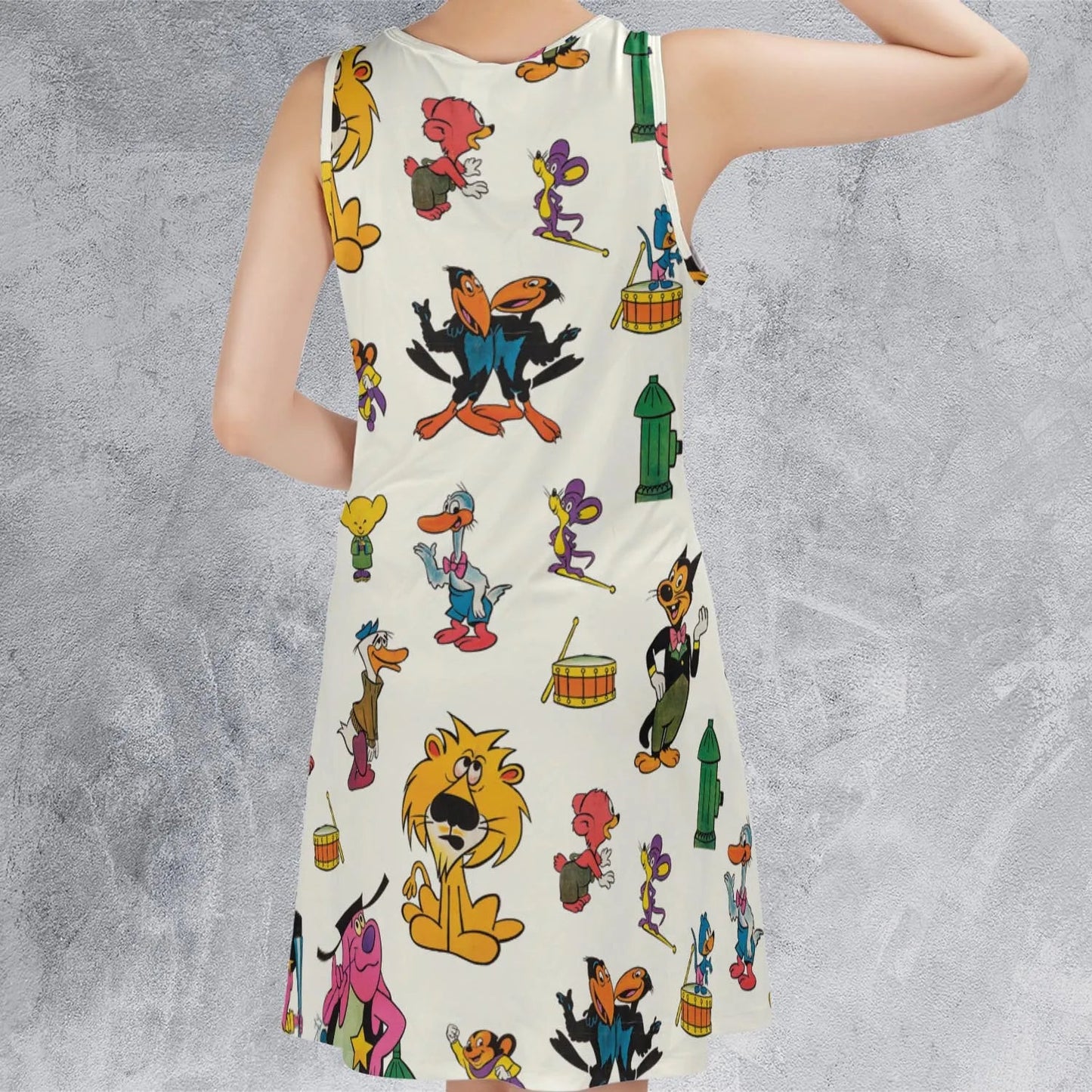 Casual Sleeveless Dress - J4B2X3W7