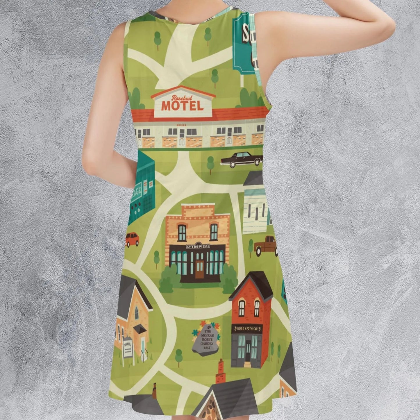 Casual Sleeveless Dress - DJMMBK99