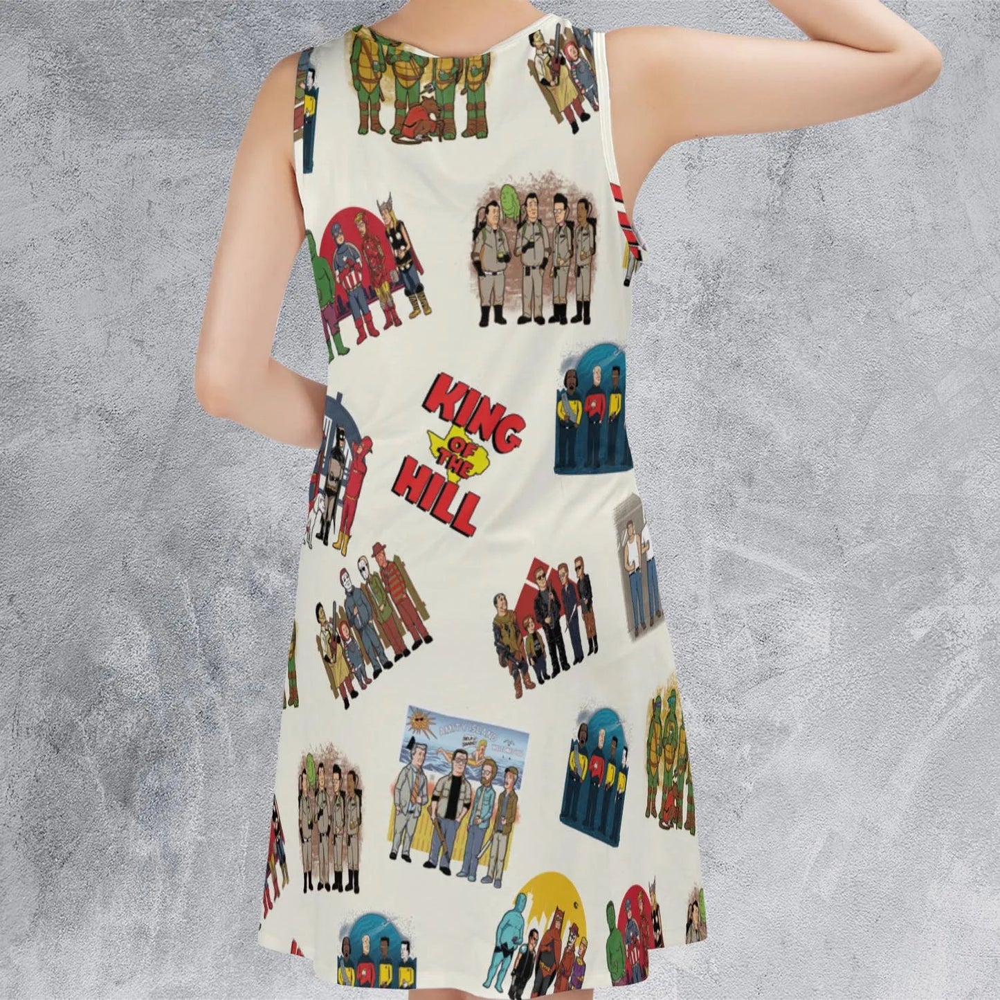 Casual Sleeveless Dress - VPU3RB2S