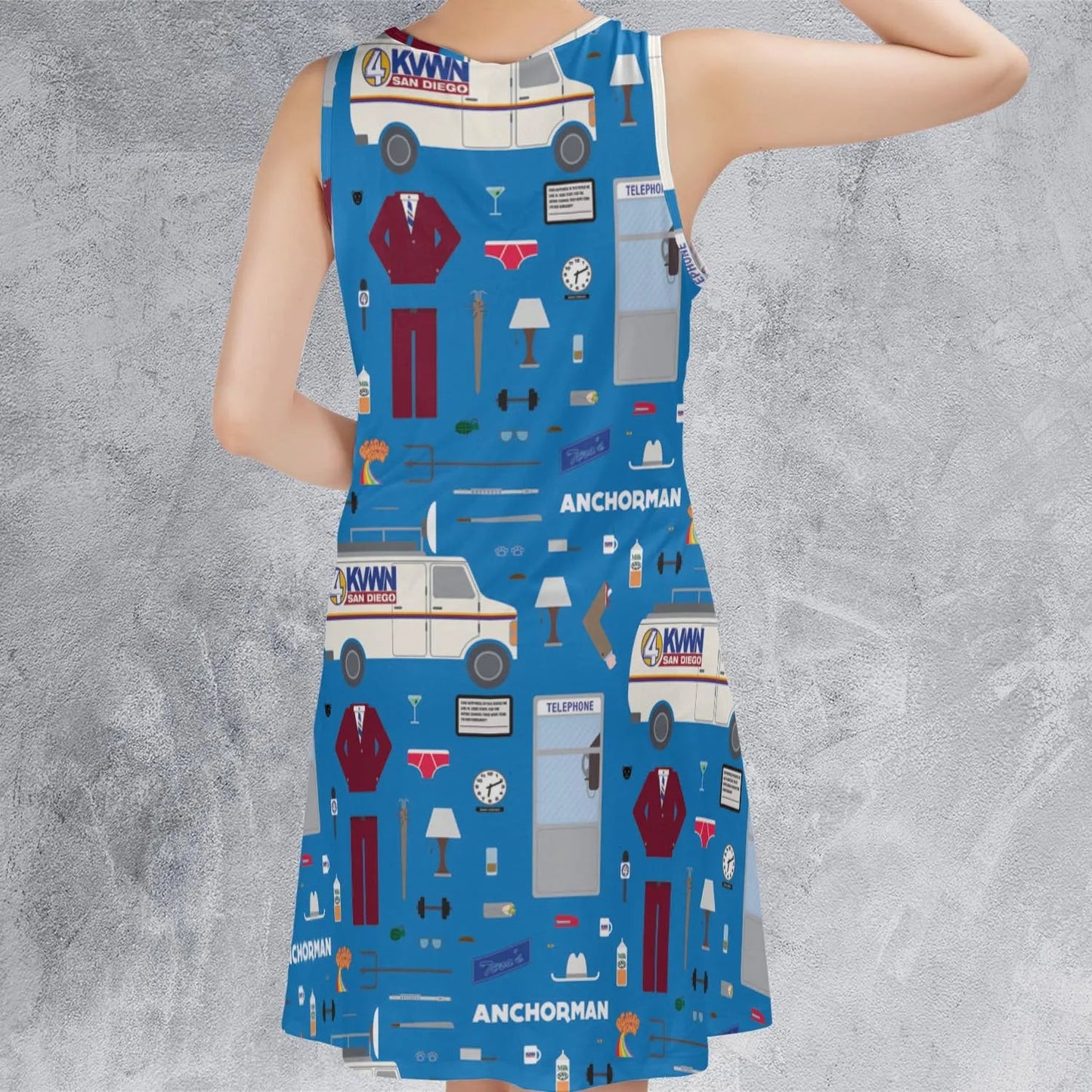 Casual Sleeveless Dress - E1J1UHVX