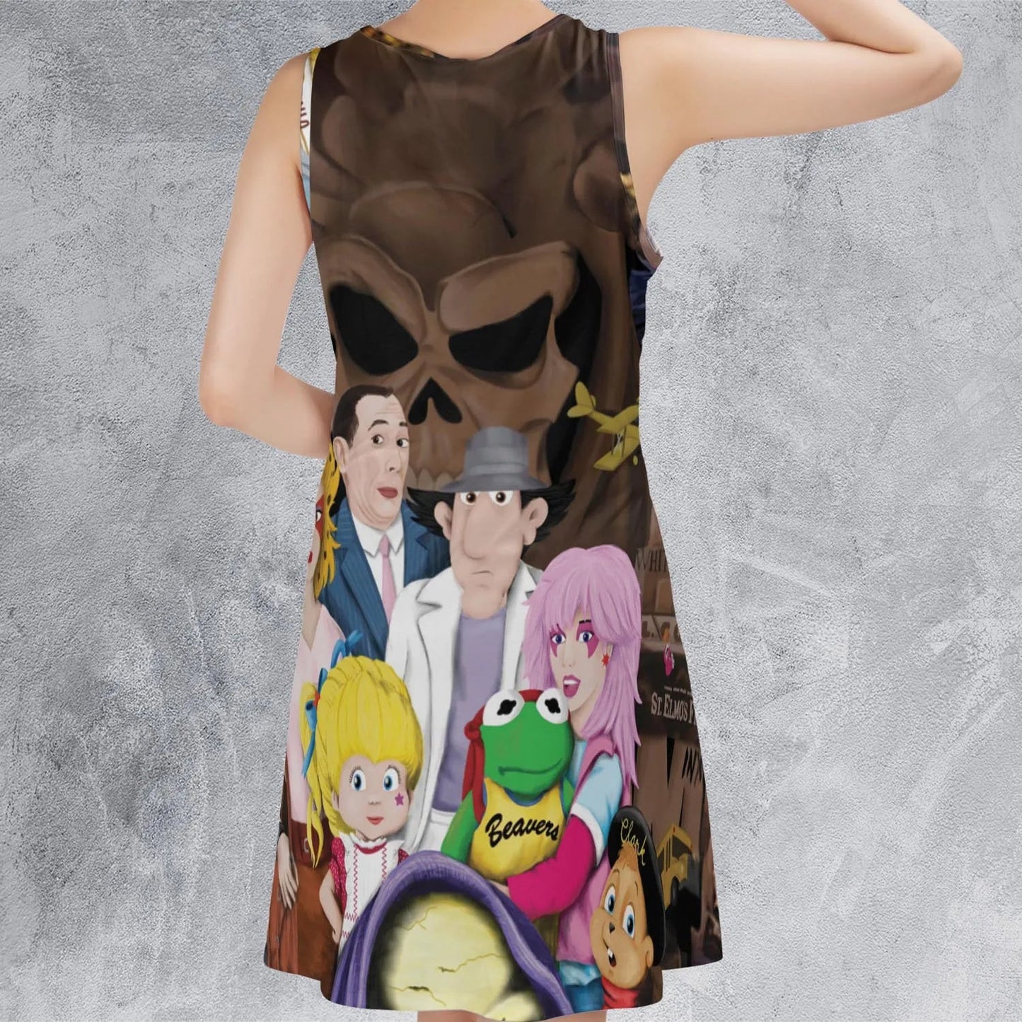 Casual Sleeveless Dress - 1D8QVBQ2