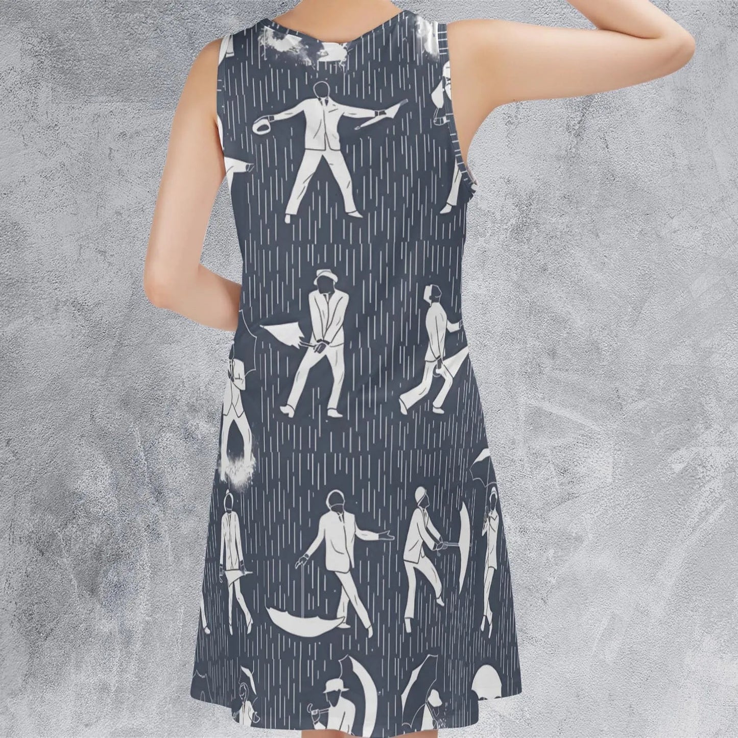 Casual Sleeveless Dress - UFBU375Z
