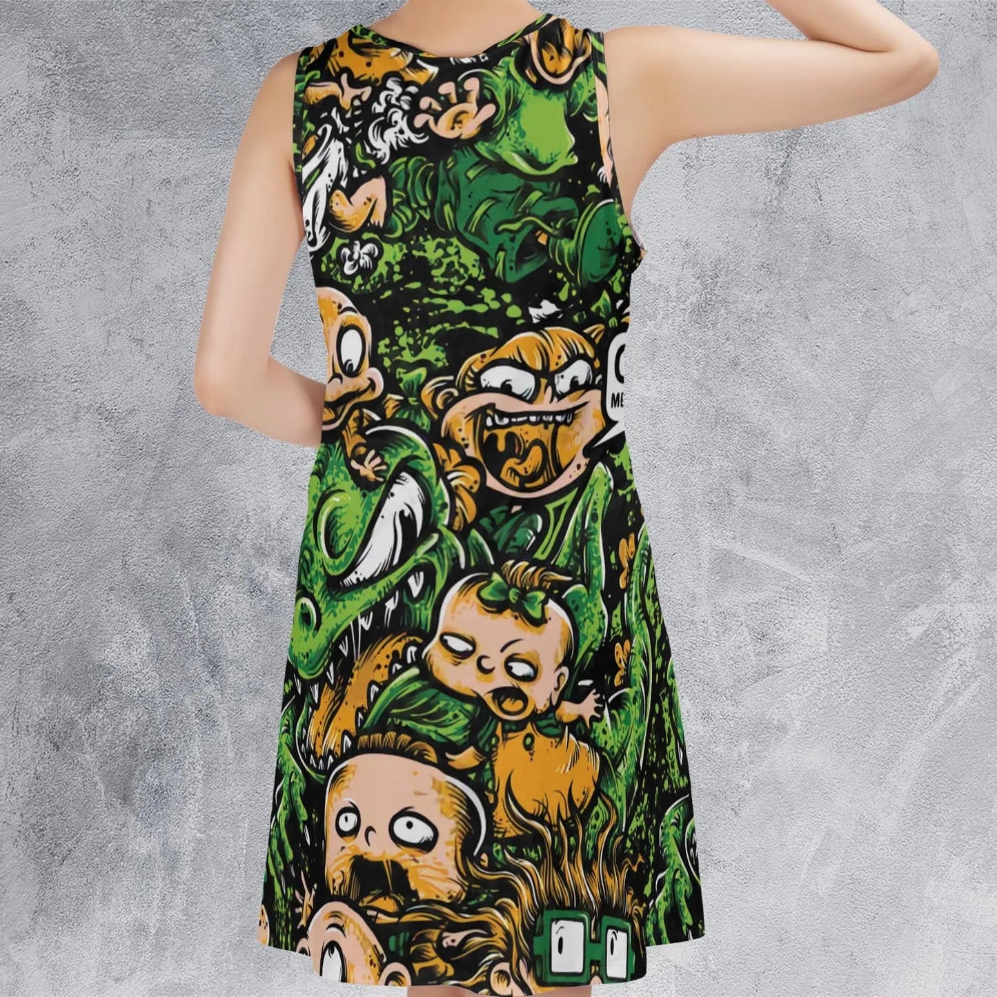 Casual Sleeveless Dress - LH8EZAZK