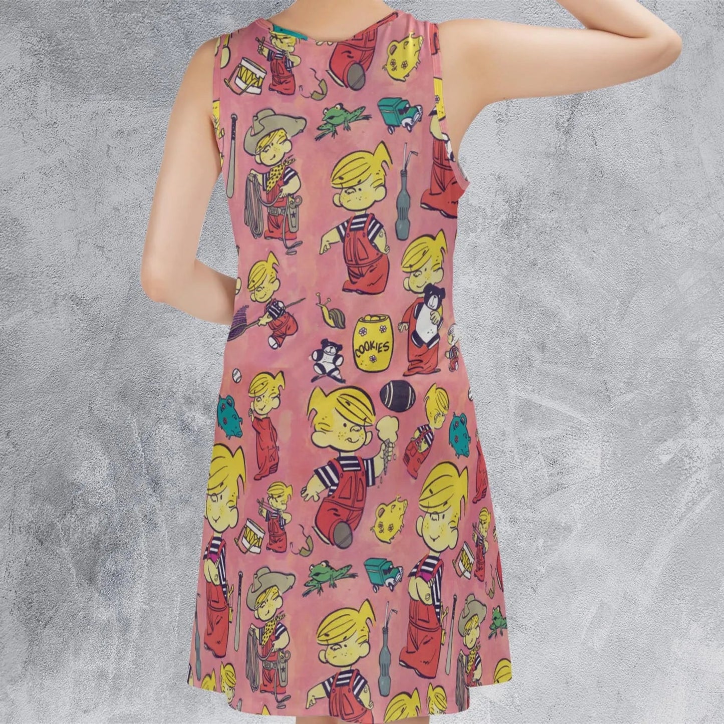 Casual Sleeveless Dress - TNFNQU11