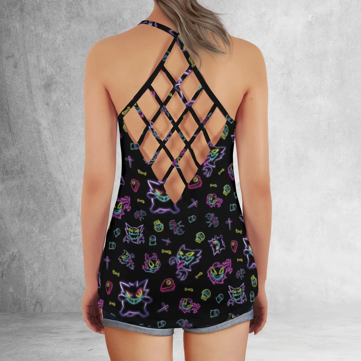 Lattice Back Tank Top - 3NYTFU5E