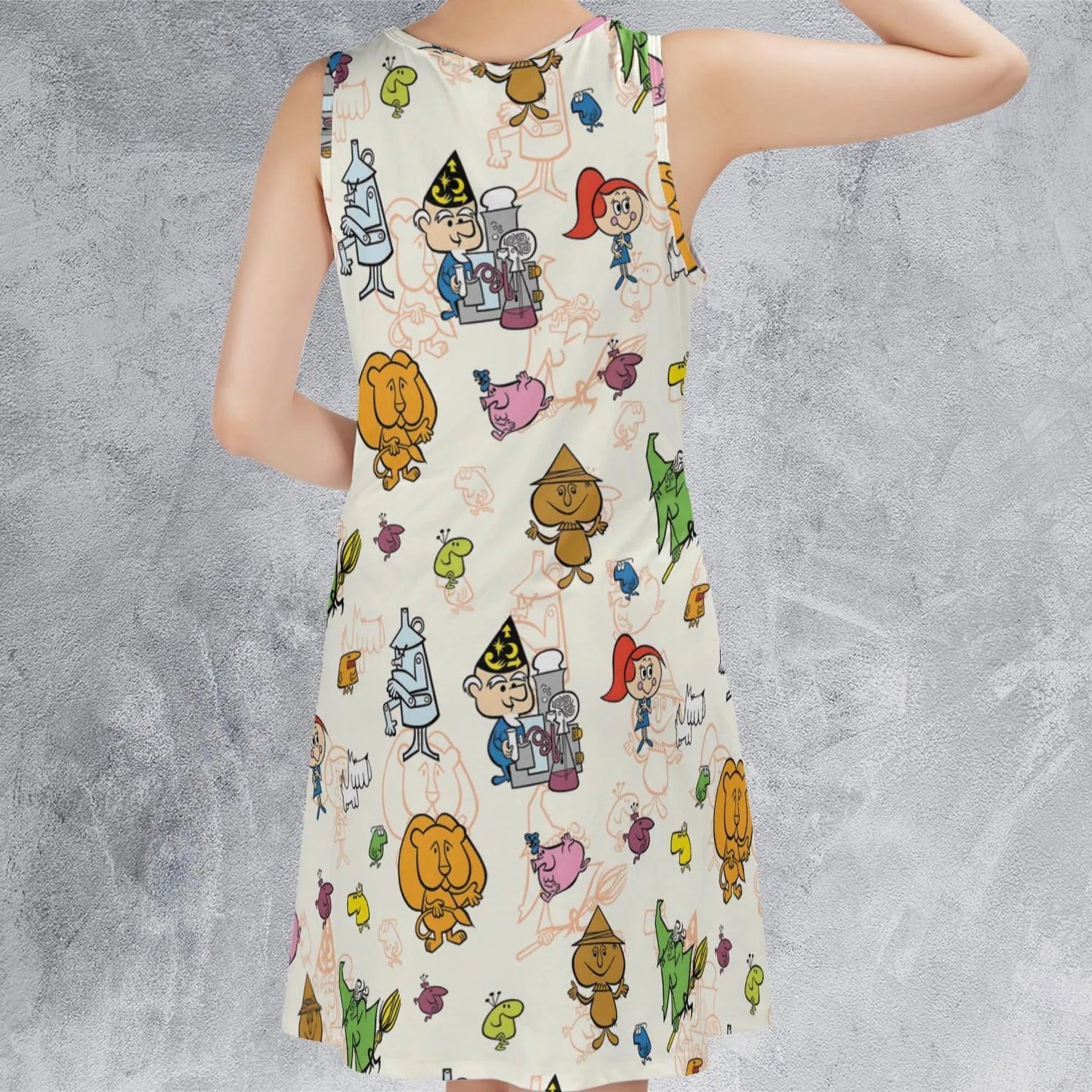 Casual Sleeveless Dress - YX9WJNVT