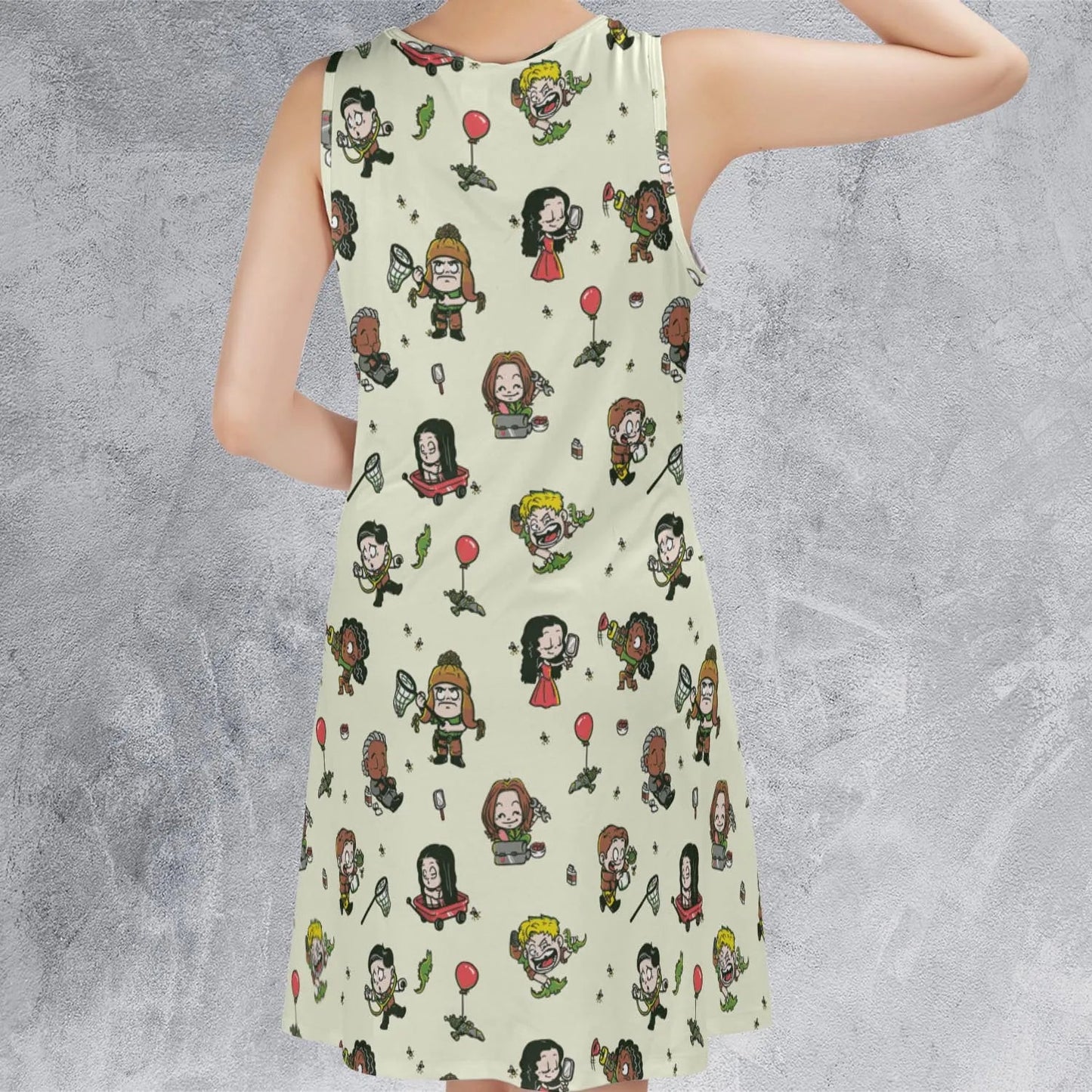 Casual Sleeveless Dress - DEL28GU5