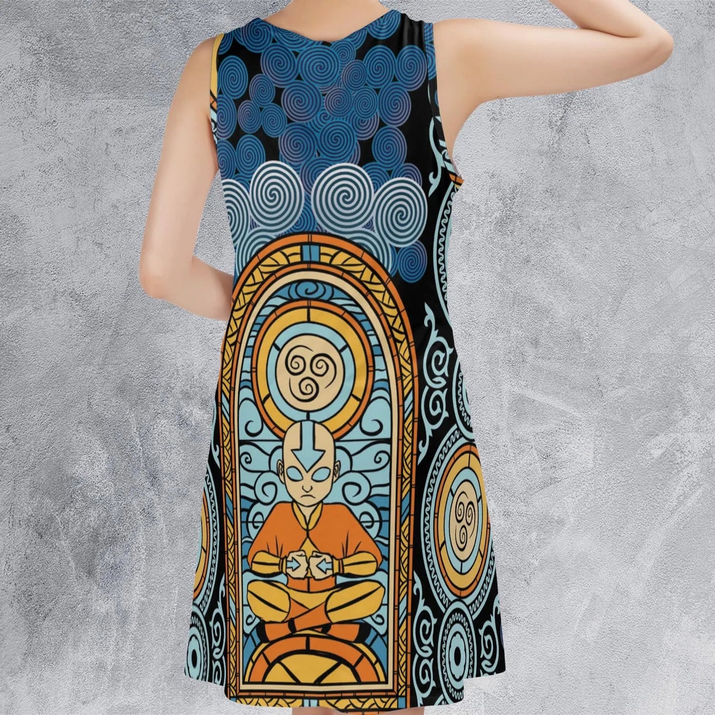 Casual Sleeveless Dress - AWGFYQPK