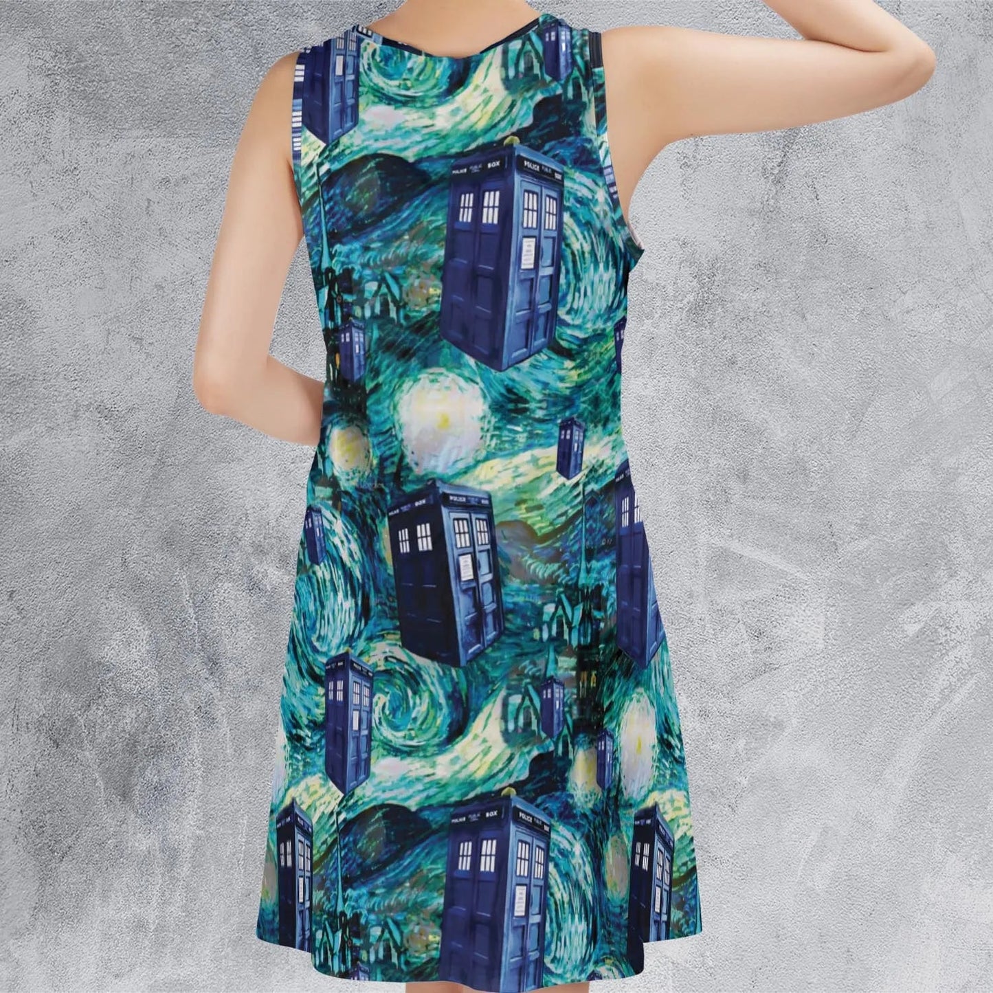 Casual Sleeveless Dress - G6F8RWL2