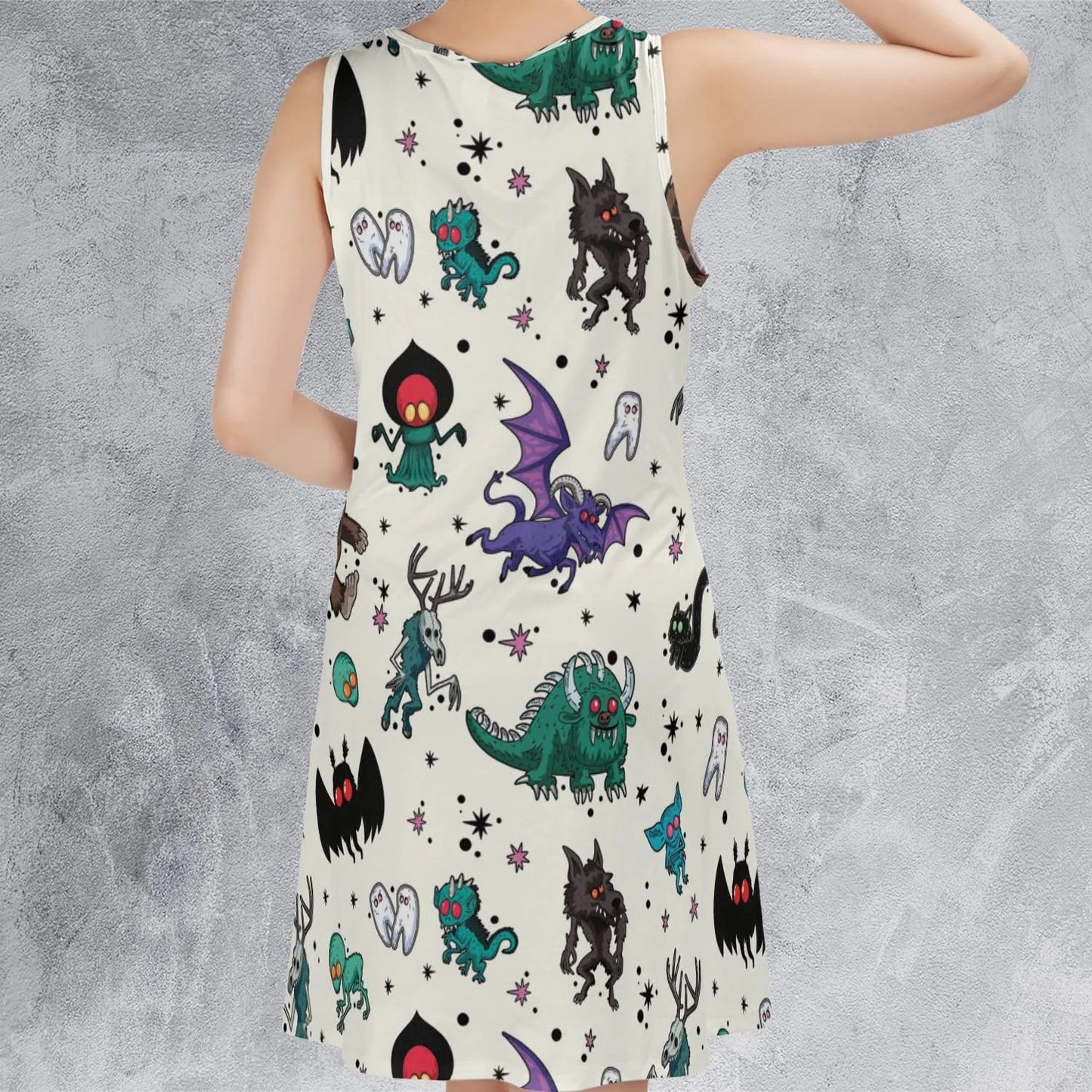 Casual Sleeveless Dress - XEC3W3J8