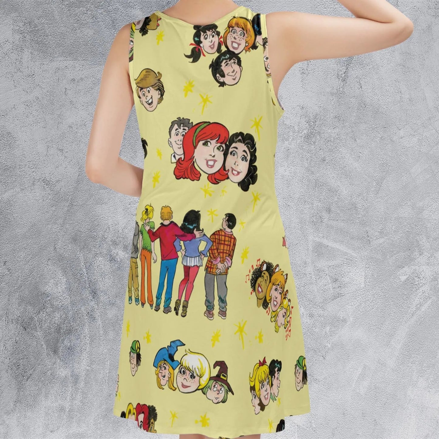 Casual Sleeveless Dress - GB8866BF