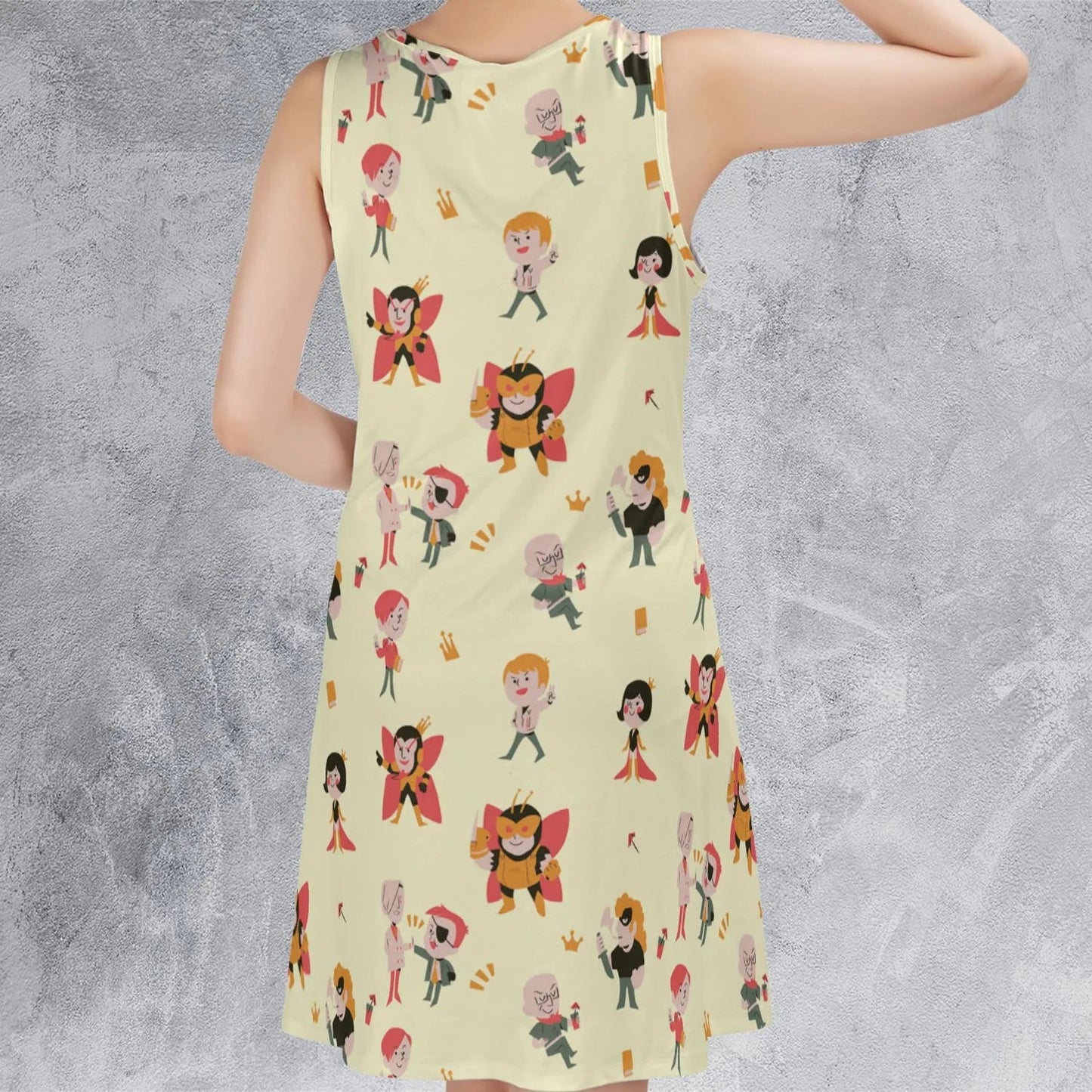 Casual Sleeveless Dress - X8C9KNP5