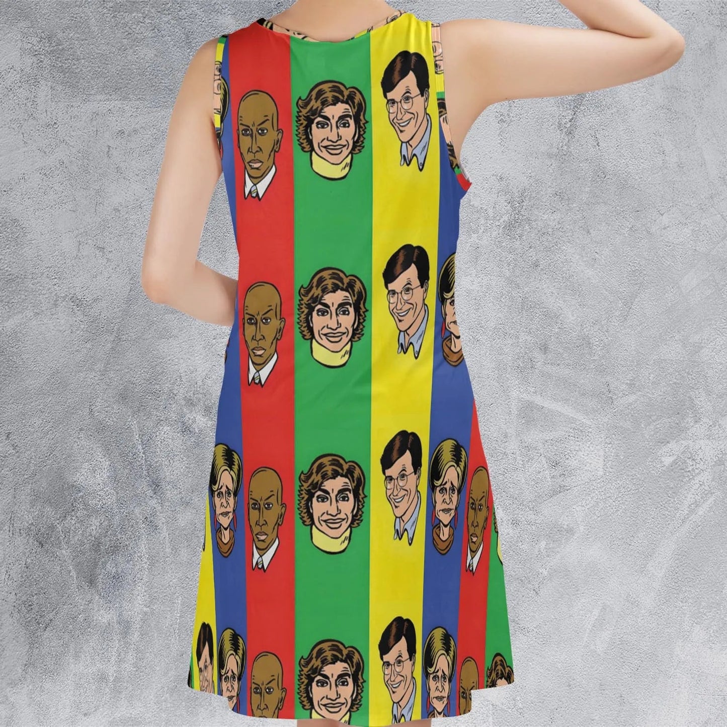 Casual Sleeveless Dress - F8NUB9HY